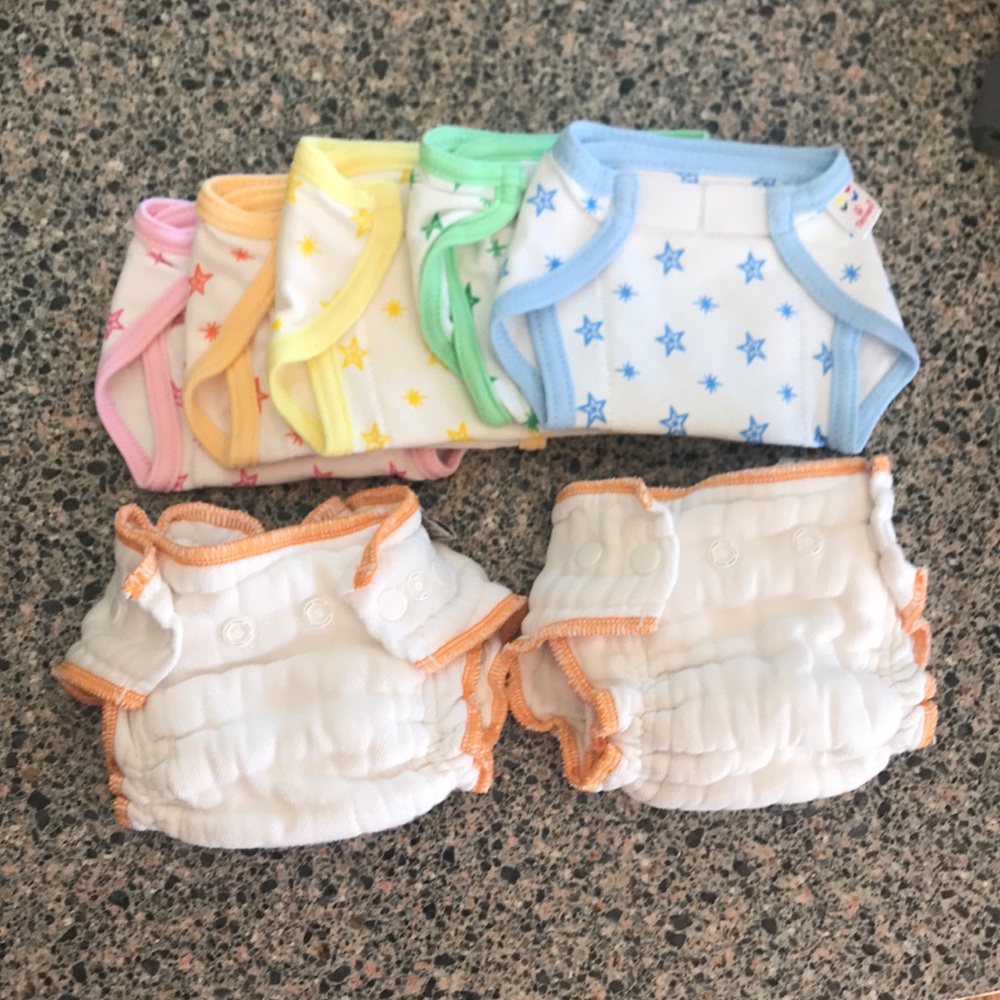 7 newborn cloth diaper inserts